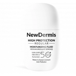 NewDermis Увлажняющий флюид SPF 50+ PPD 20 HIGH PROTECTION REGULAR MOISTRUIZING FLUID, 35 мл NewDermis Увлажняющий флюид SPF 50+ PPD 20 HIGH PROTECTION REGULAR MOISTRUIZING FLUID, 35 мл